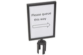 citronic A4 Portrait Sign Holder Black Finish